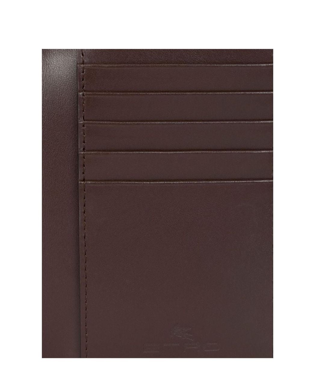 Etro Brown Arnica Passport Case for men