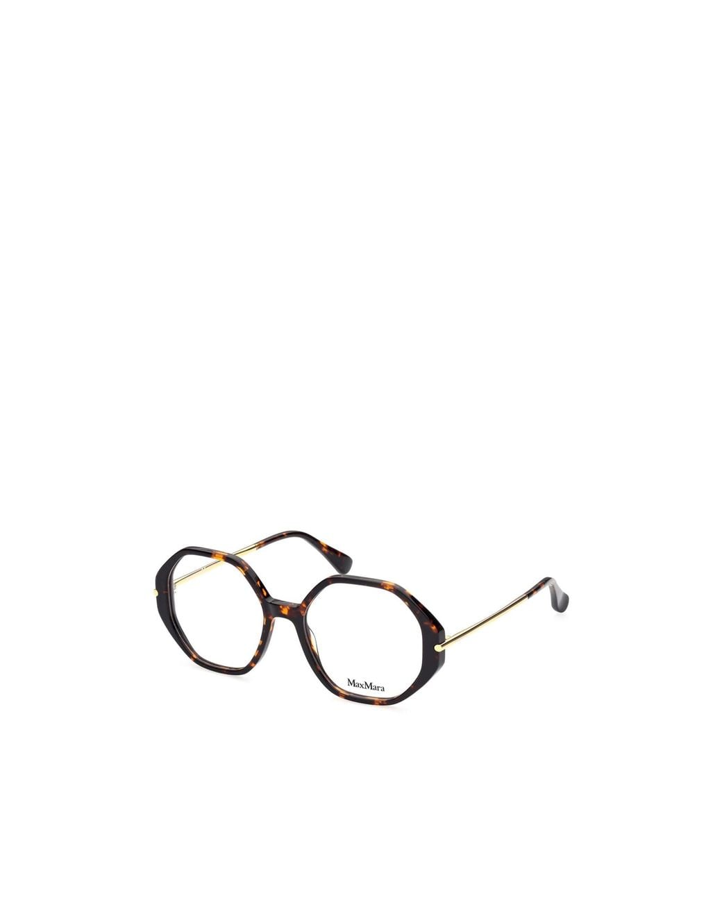 Max Mara Metallic Hexagon Frame Glasses