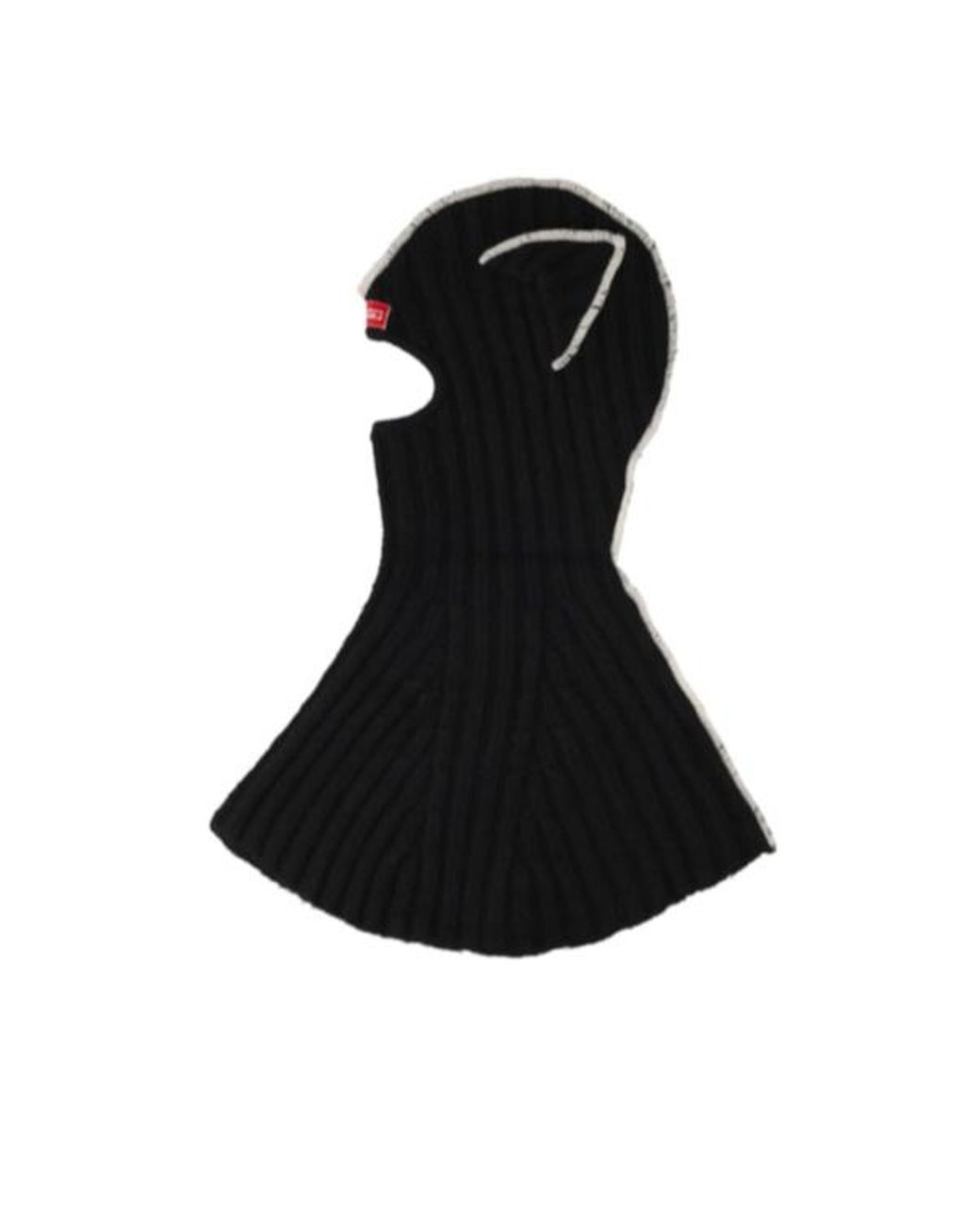 charlesjeffreyloverboy Black Chunky Ears Balaclava Hat for men