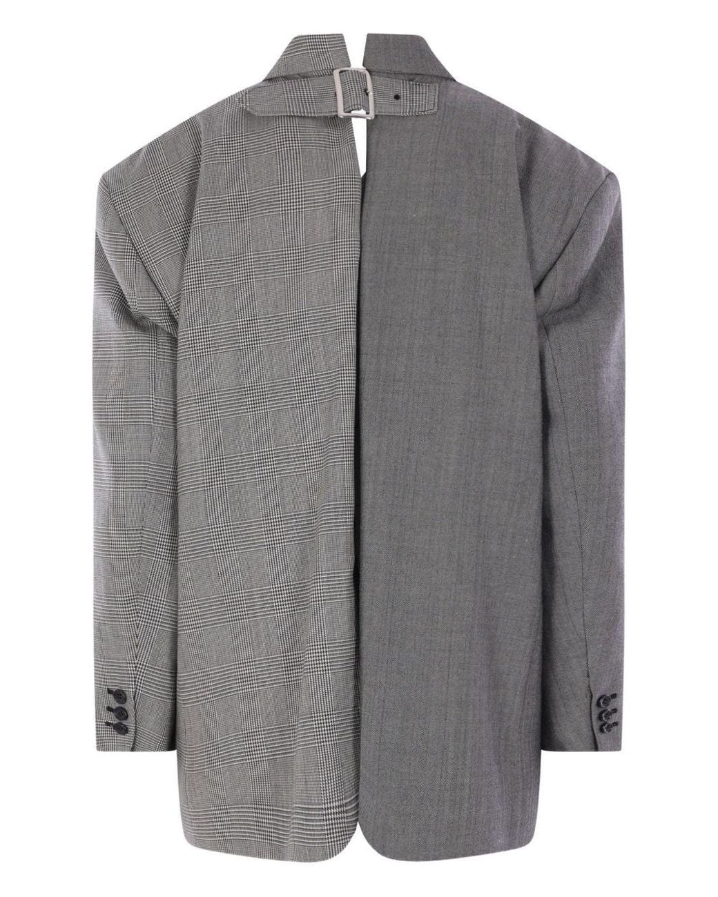 Comme des Garçons Gray Comme Des Garçons Single-Breasted Panelled Jacket