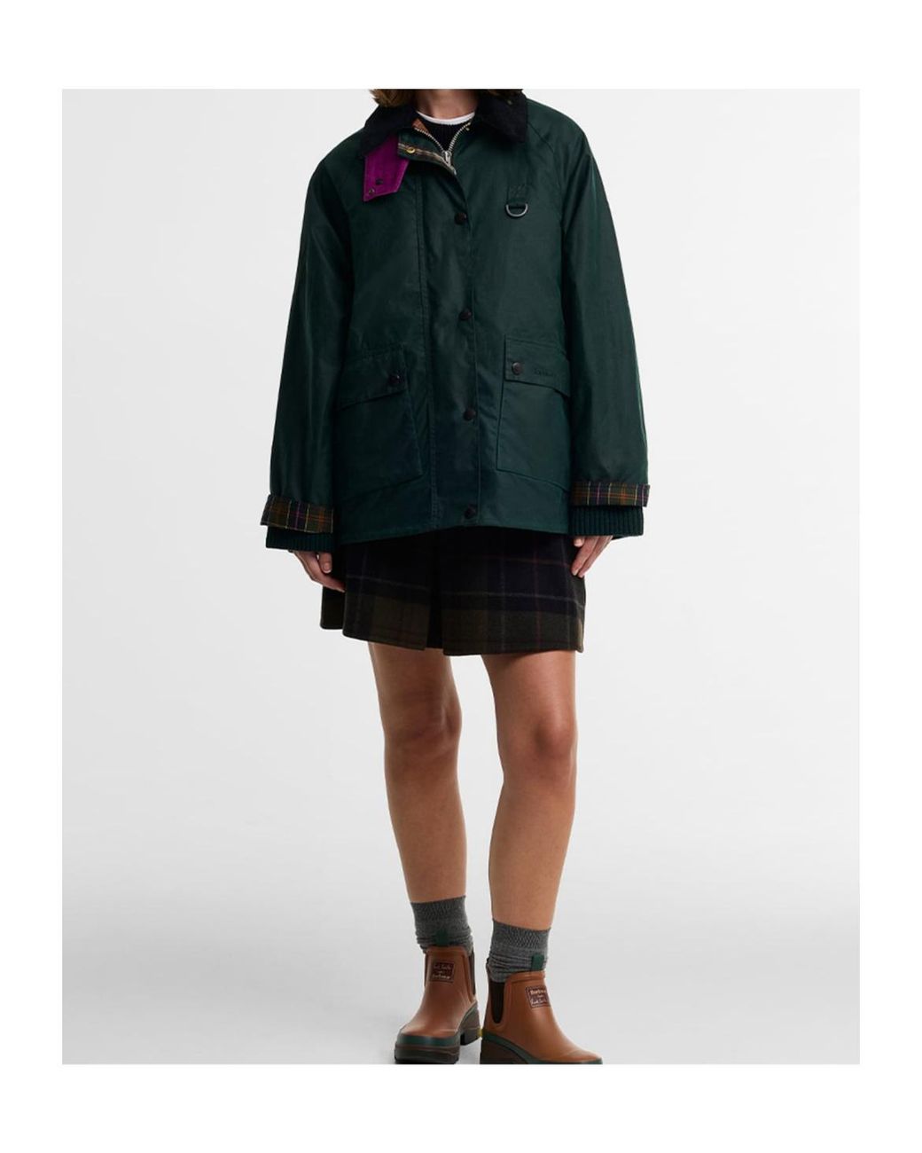 Barbour Black Paul Smith Loves 'Spey' Jacket
