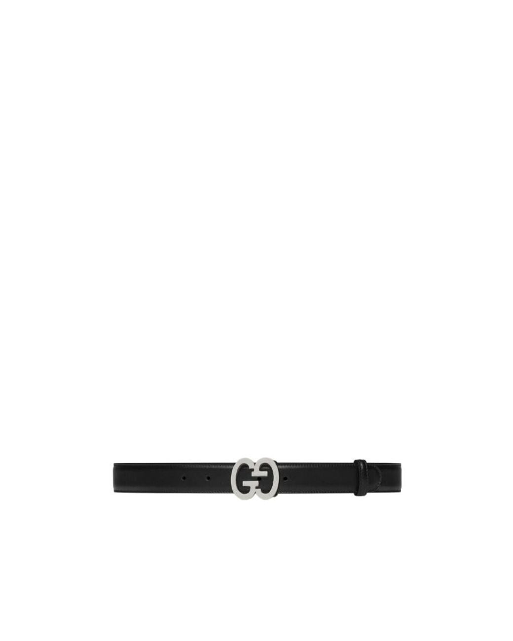 Gucci White Gg Buckle Belt for men