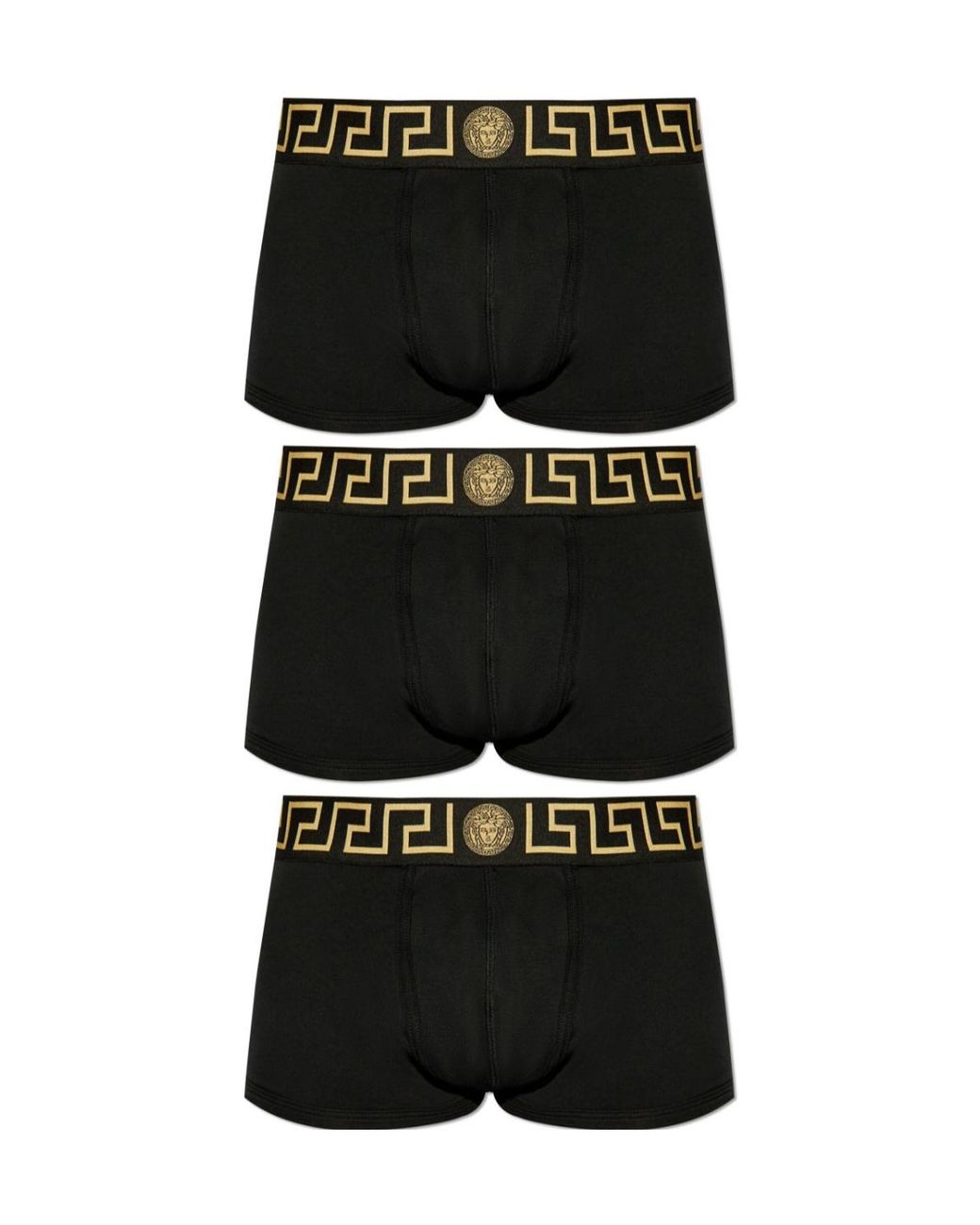 Versace Black Three-Pack Of Boxer Briefs for men