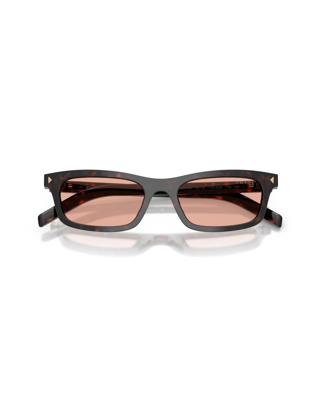 Prada Pink Eyewear Rectangle Frame Sunglasses