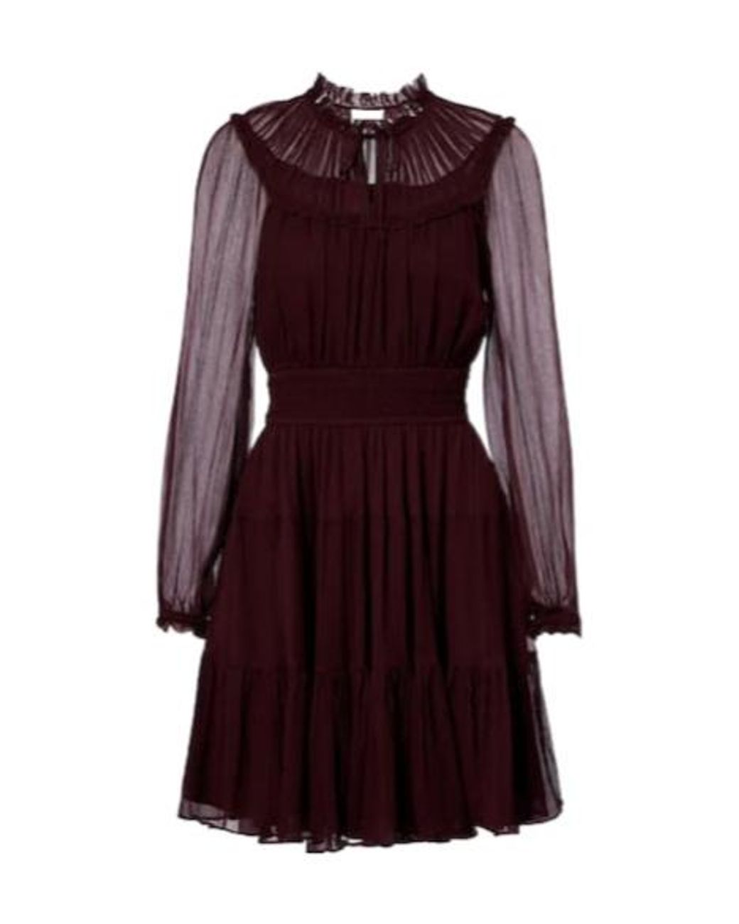 Ulla Johnson Purple Strappy Long-Sleeved Dress