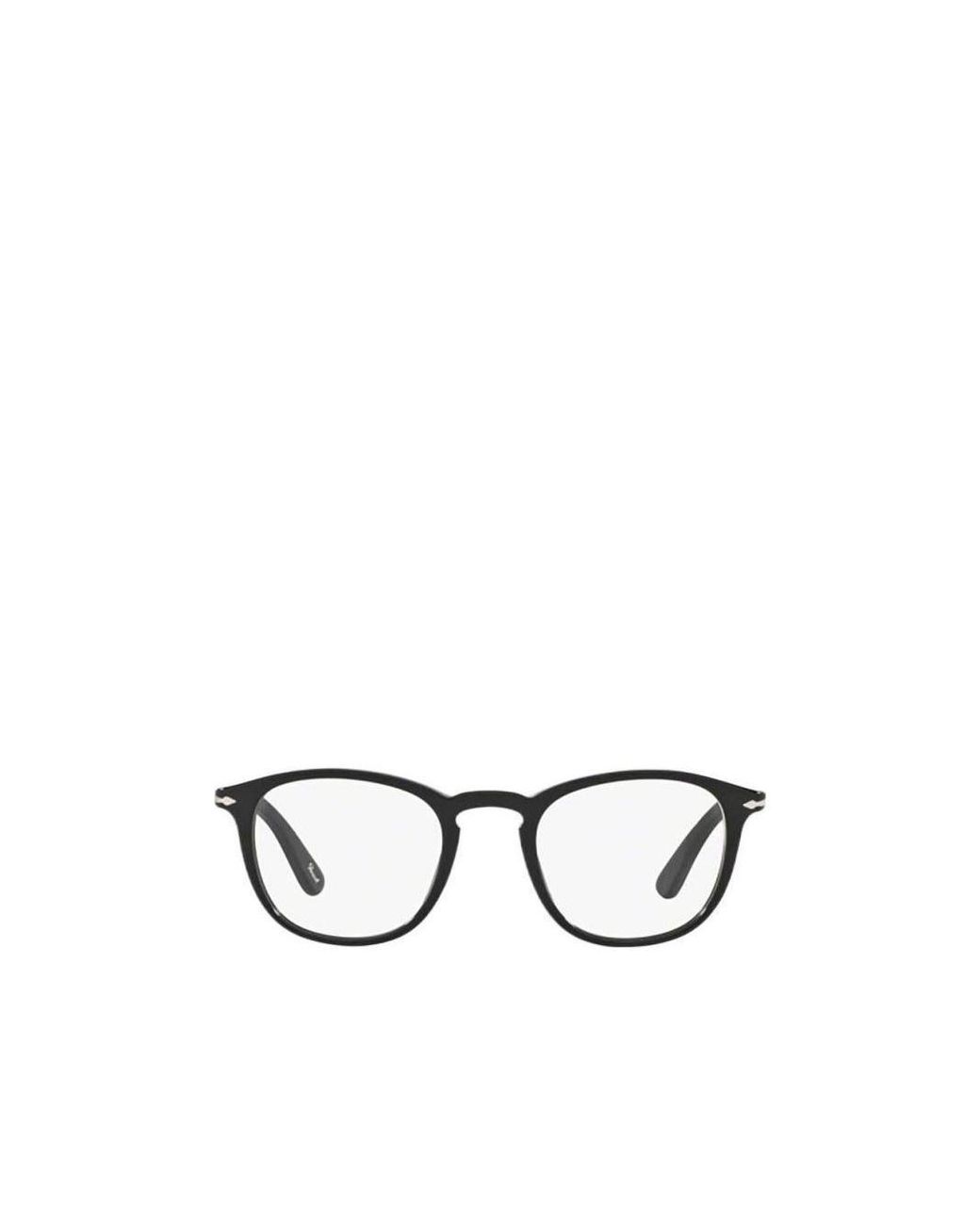 Persol White Round Frame Glasses for men