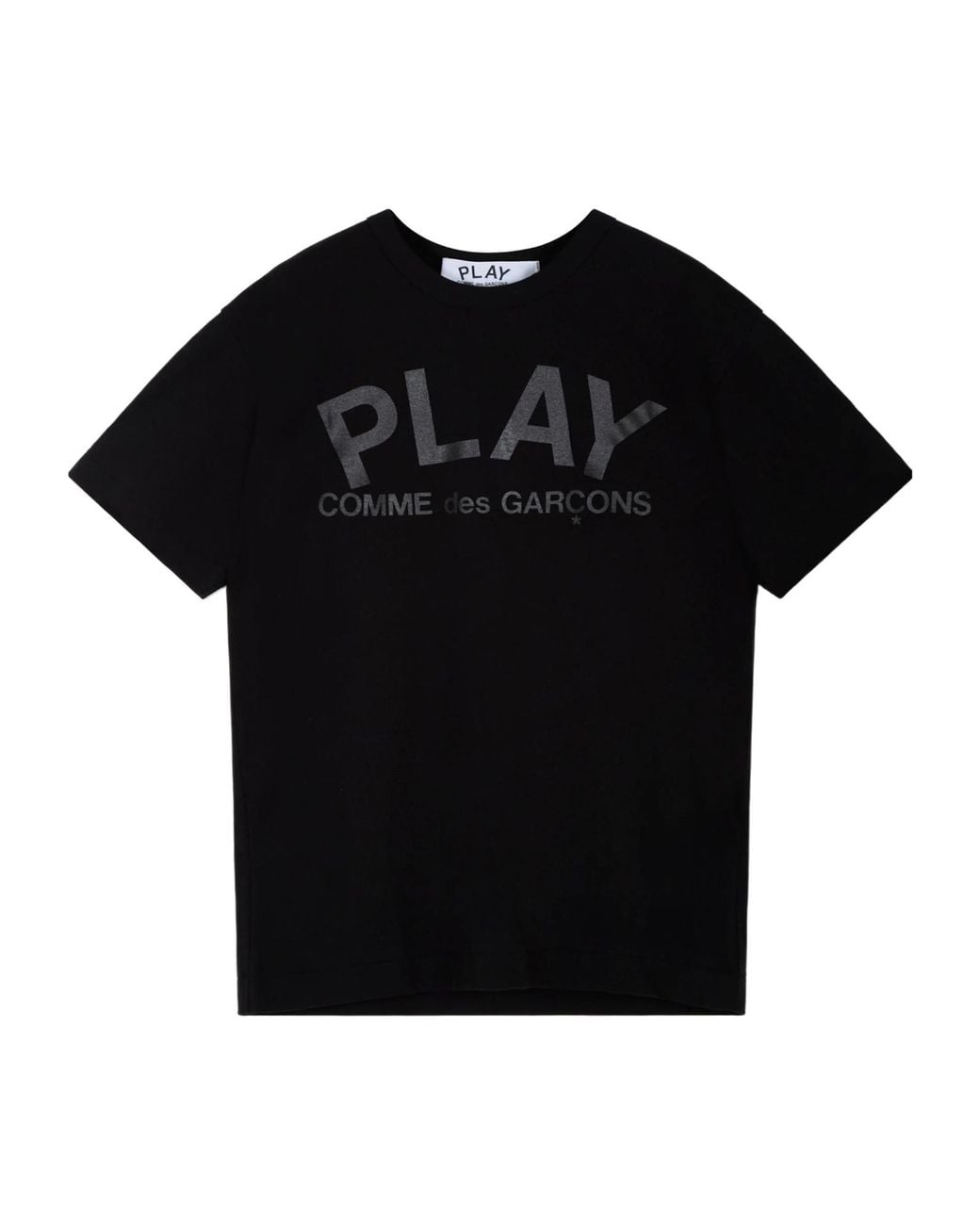 COMME DES GARÇONS PLAY Black Short-Sleeved T-Shirt for men