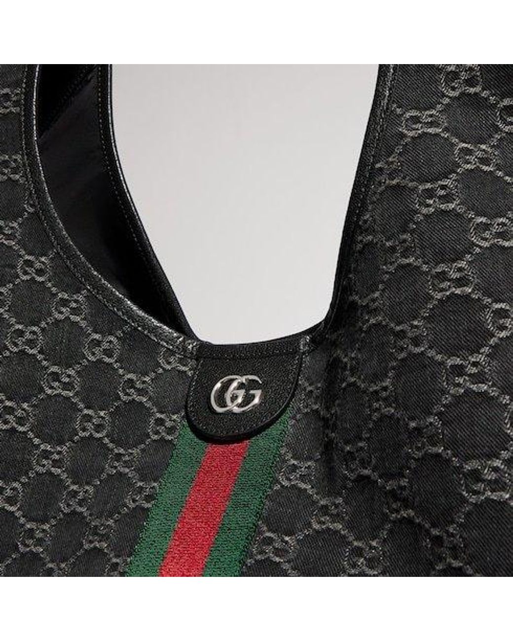 Gucci Black Giglio Large Tote Bag