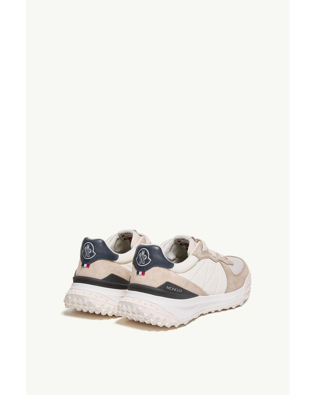 Moncler White City Trek Low-Top Sneakers for men