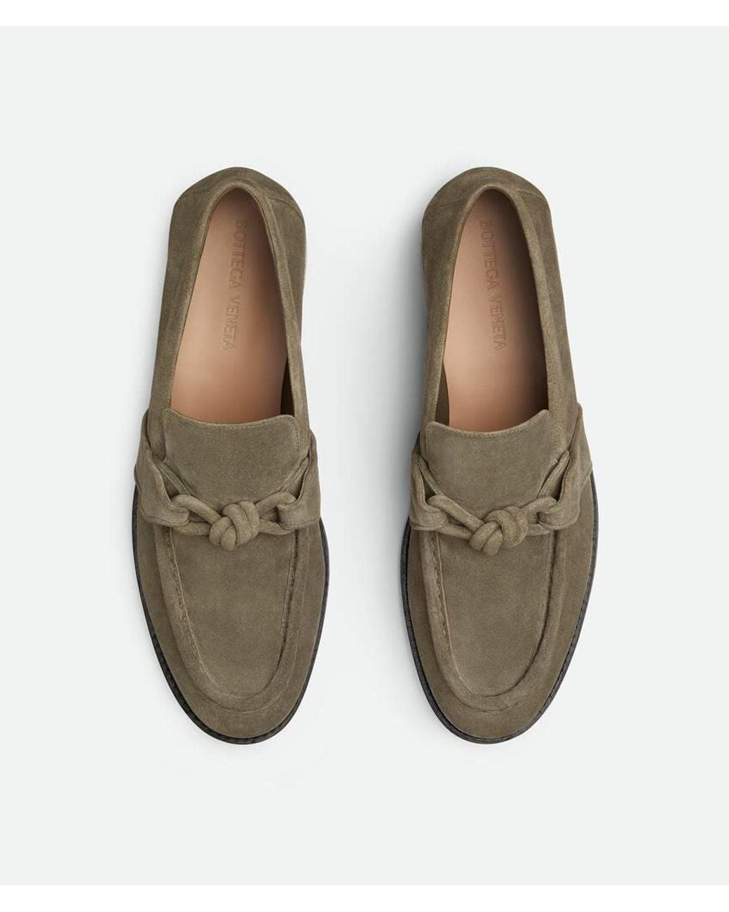 Bottega Veneta Green Astaire Loafers for men