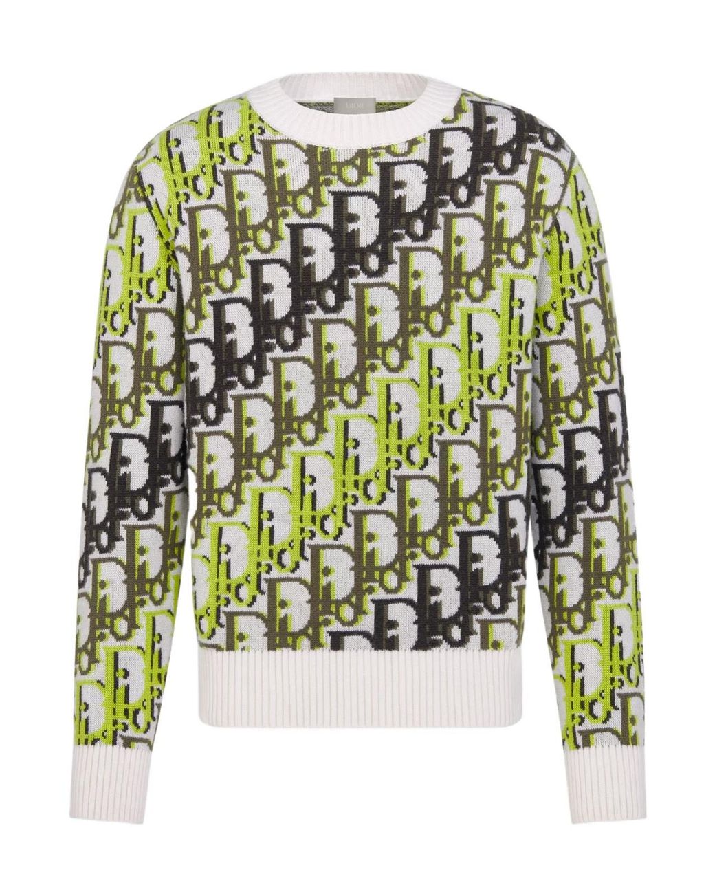 Dior Oblique Sweater in Green for Men | Lyst