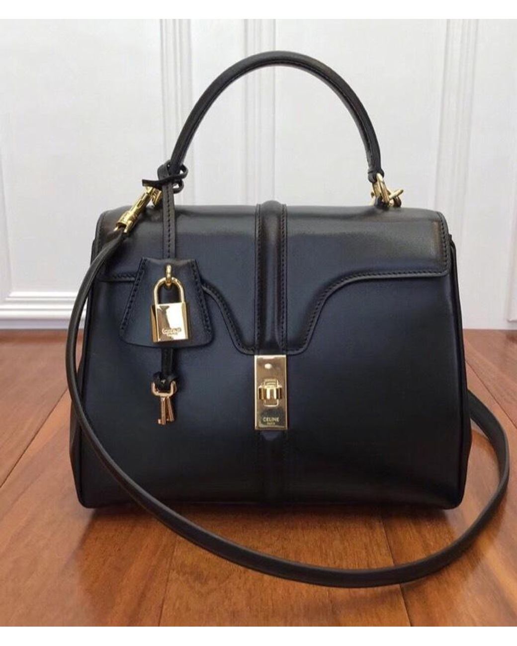 Céline Black Classique 16 Bag