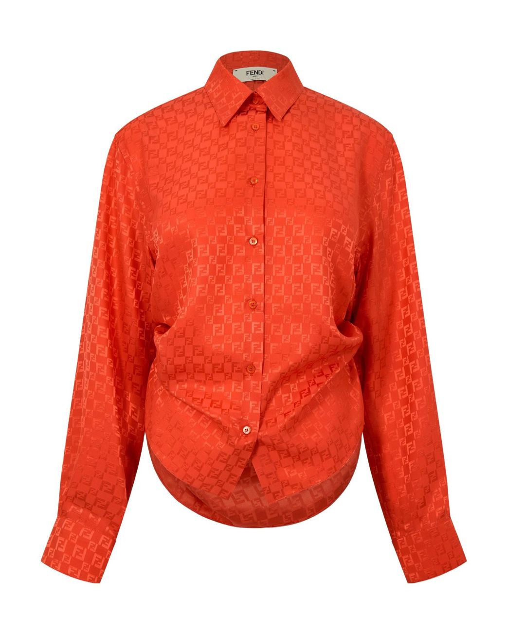 Fendi Red Simple Shirt