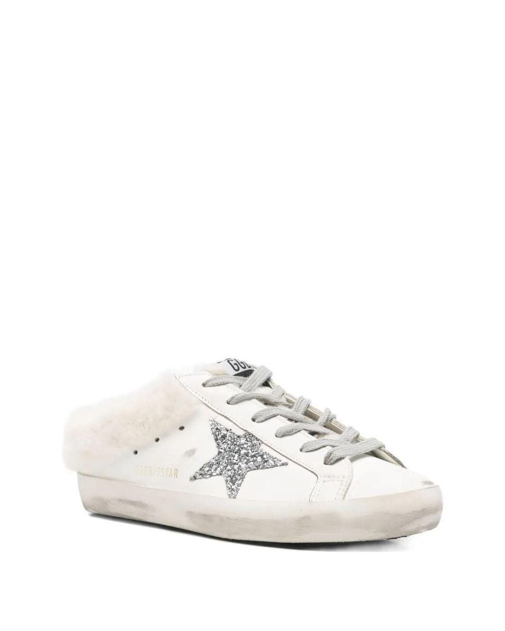 Golden Goose Deluxe Brand White Super Star Sabots