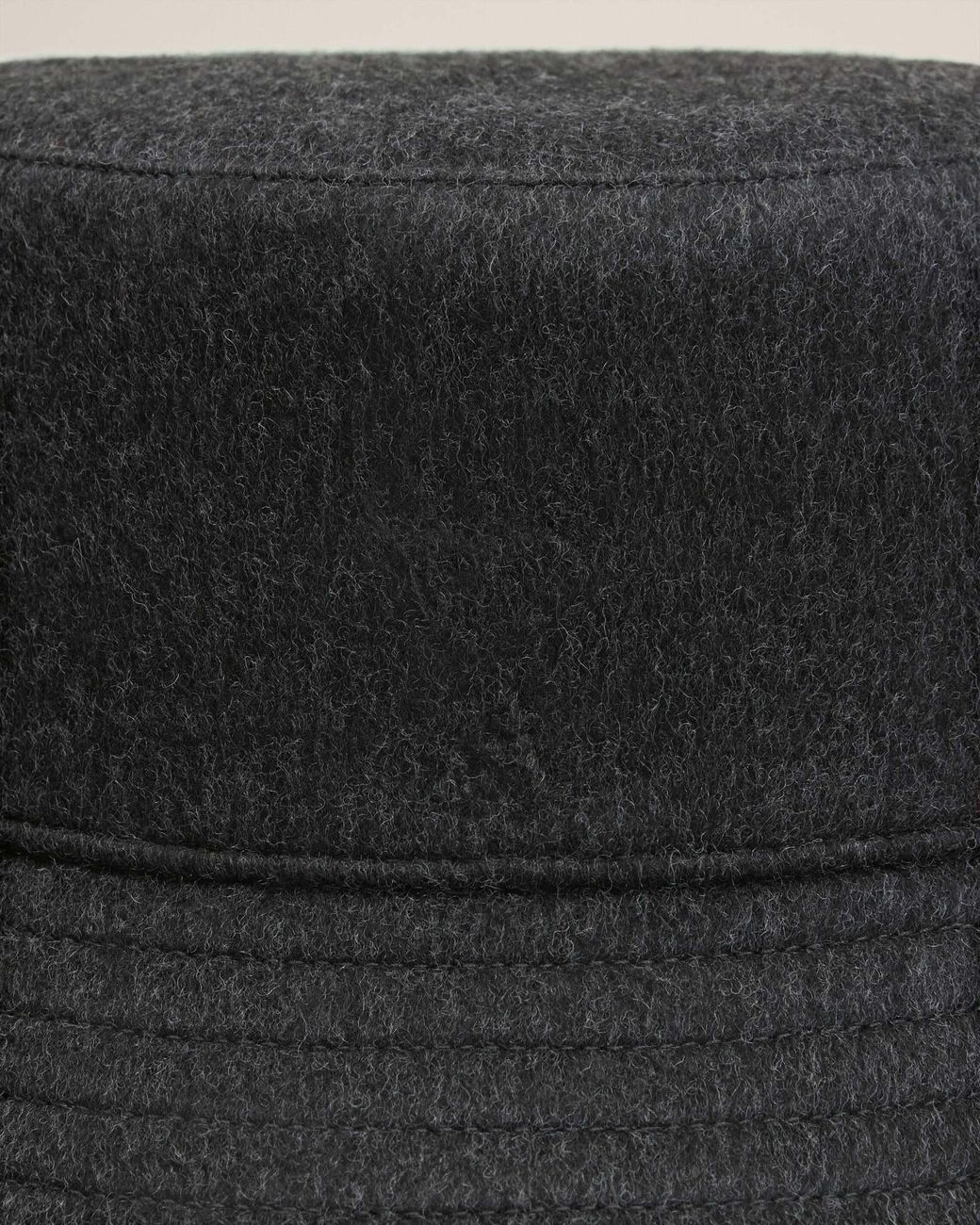 AMI Black Ami De Coeur Embossed Wool Bucket Hat for men