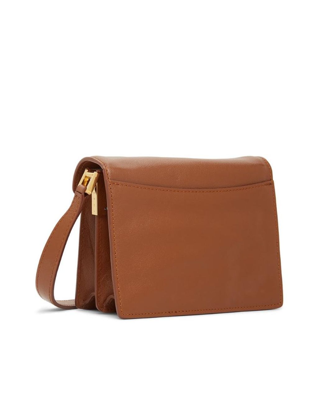 Marni Brown Truck Strapped Mini Crossbody Bag