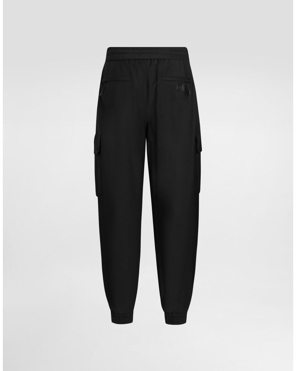 Dolce & Gabbana Black Elastic Waist Jogging Pants for men