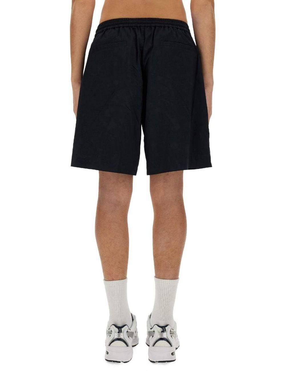 Aspesi Black Bermuda Nemo Relaxed Shorts for men