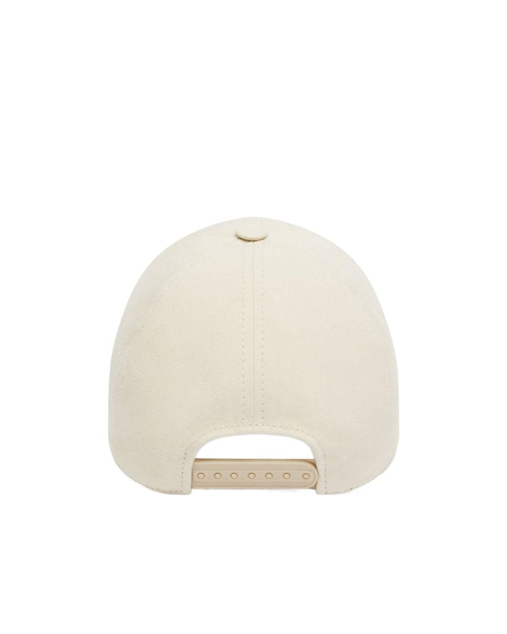 Courreges White Ac Cotton Cap for men