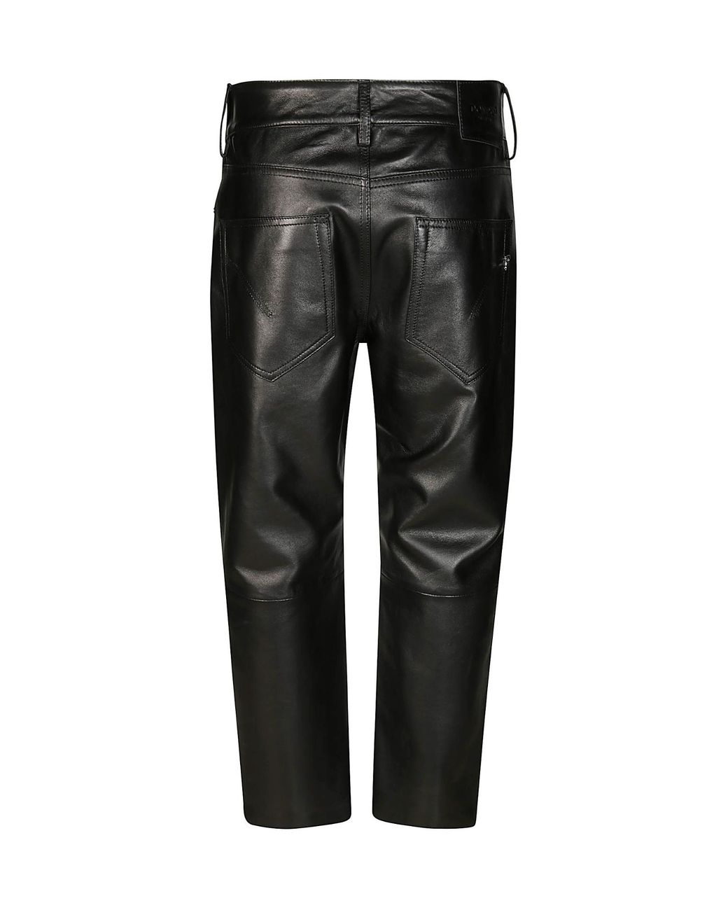 Dondup Black Belt-Loop Casual Pants