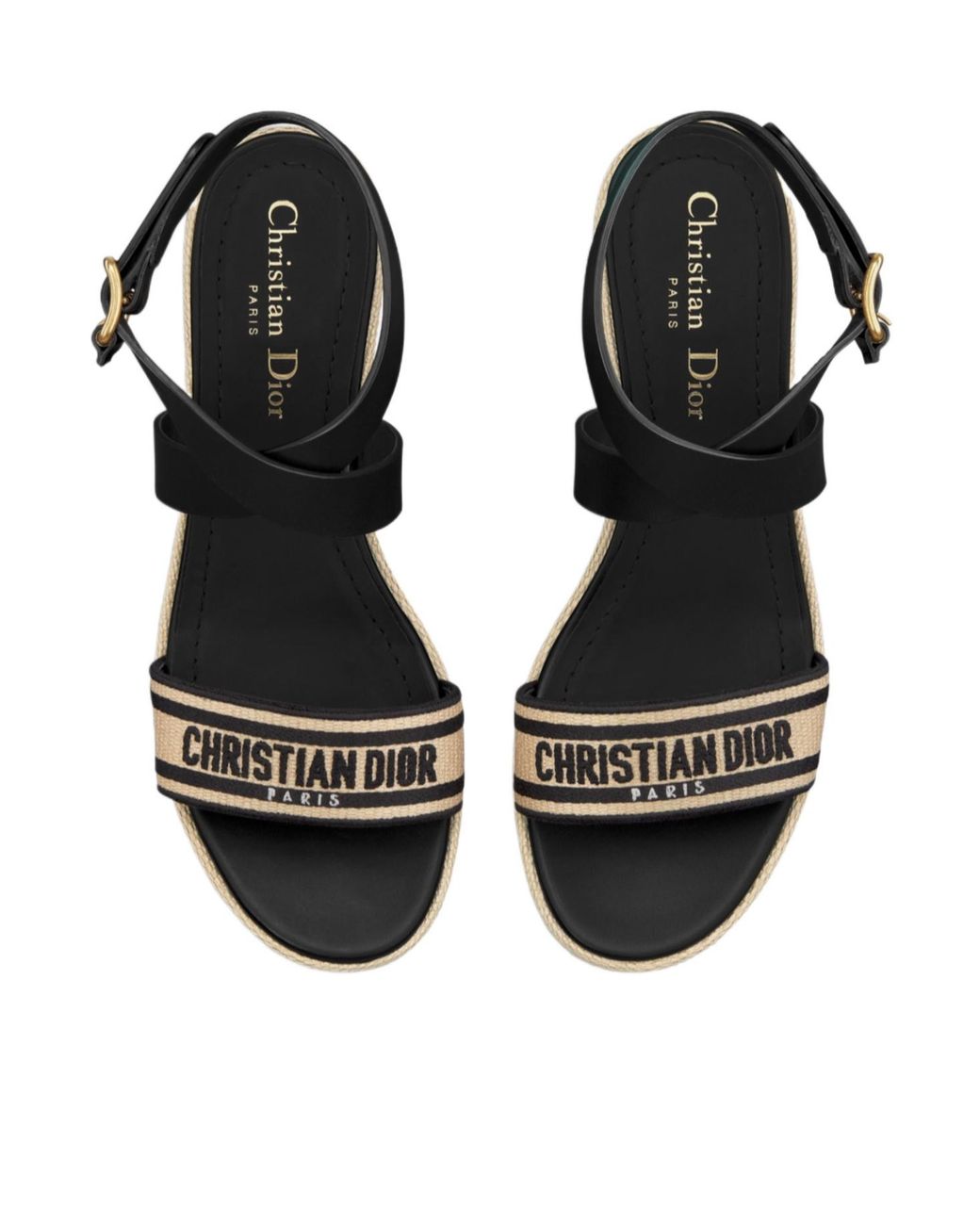 Dior Black Dway Heeled Sandal