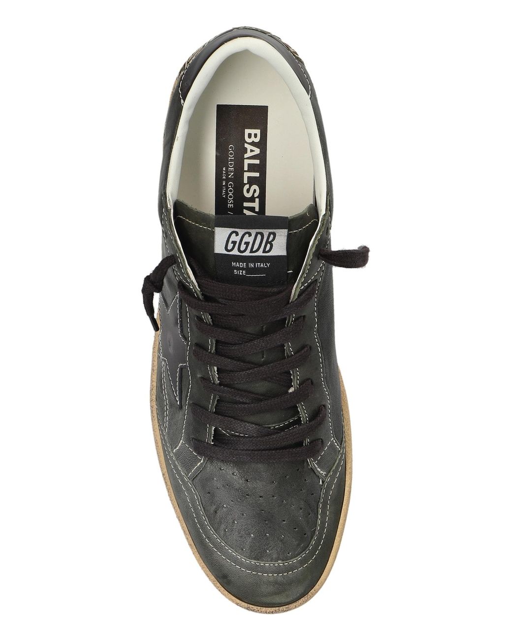 Golden Goose Deluxe Brand Brown Ball Star Low-Top Sneakers for men