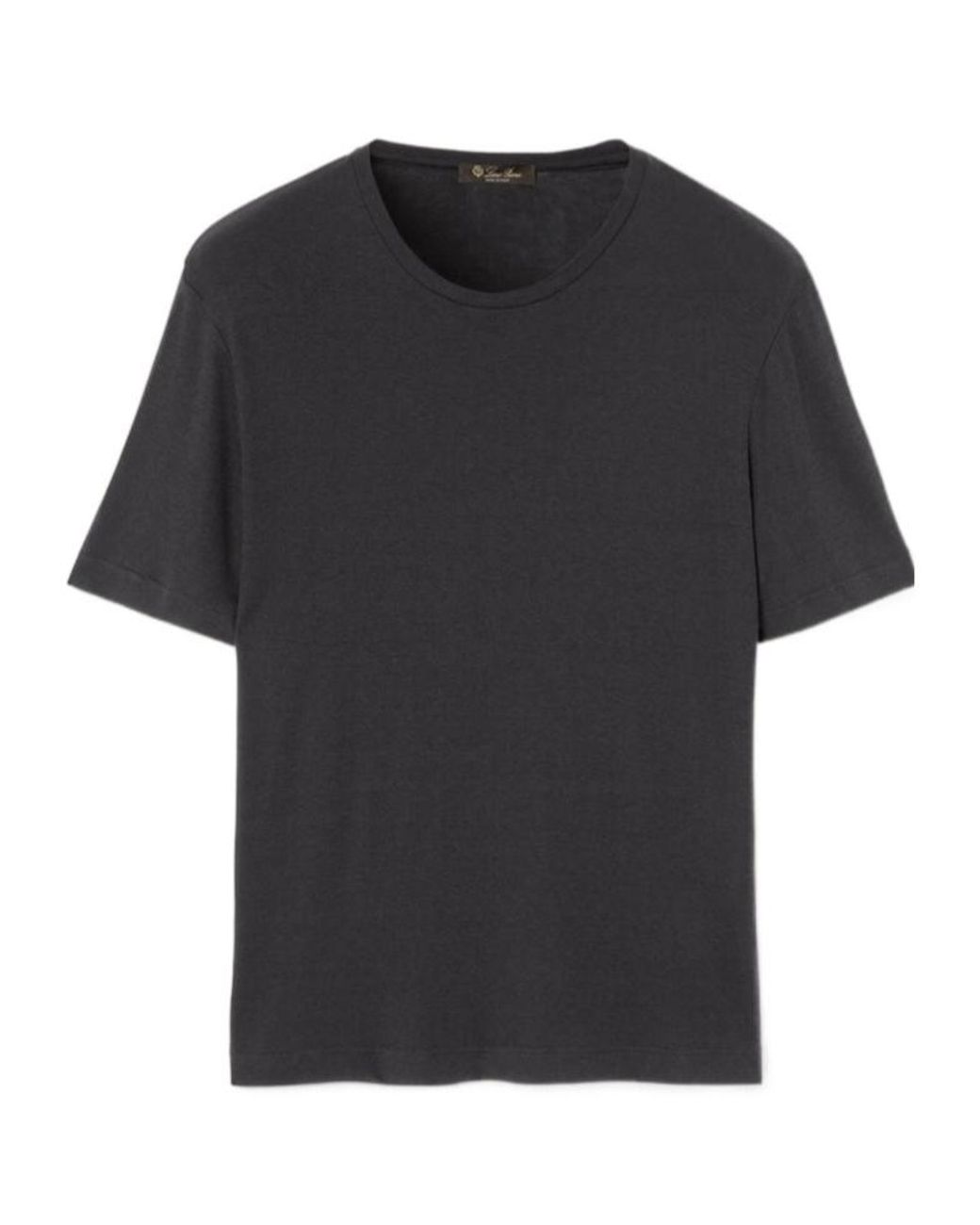 Loro Piana Black Mazzorbo T-Shirt for men