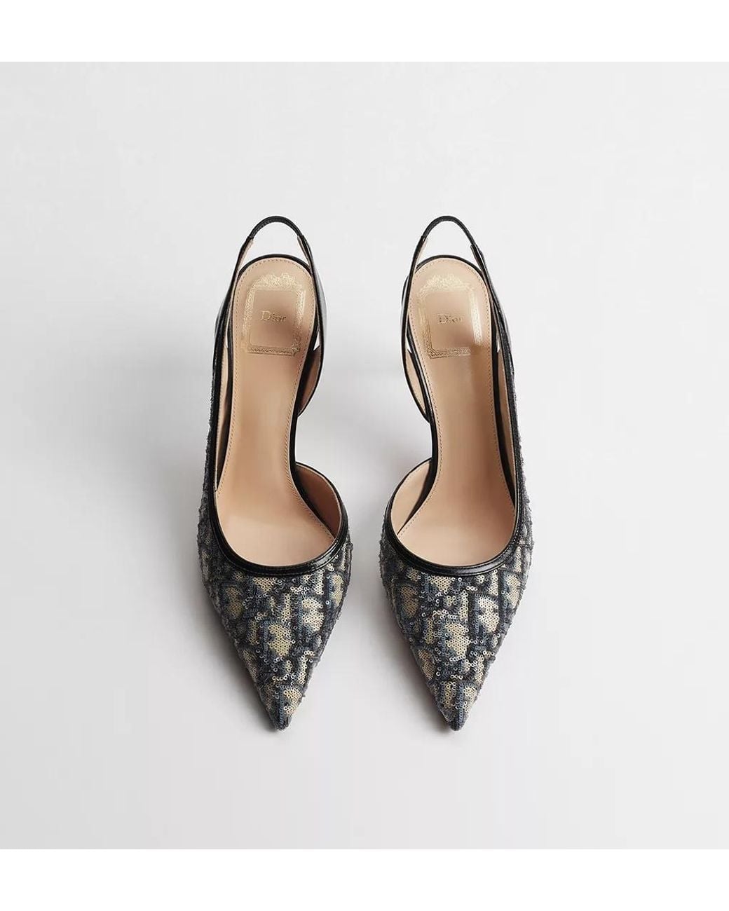 Dior Metallic Aable Slingback Pump