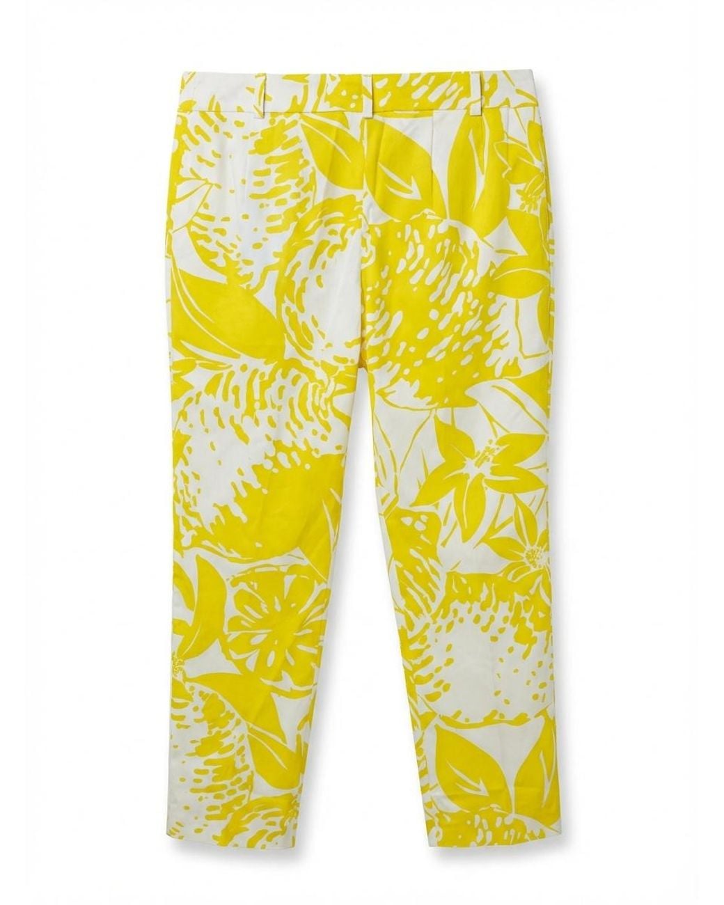 Max Mara Yellow Belt-Loop Casual Pants