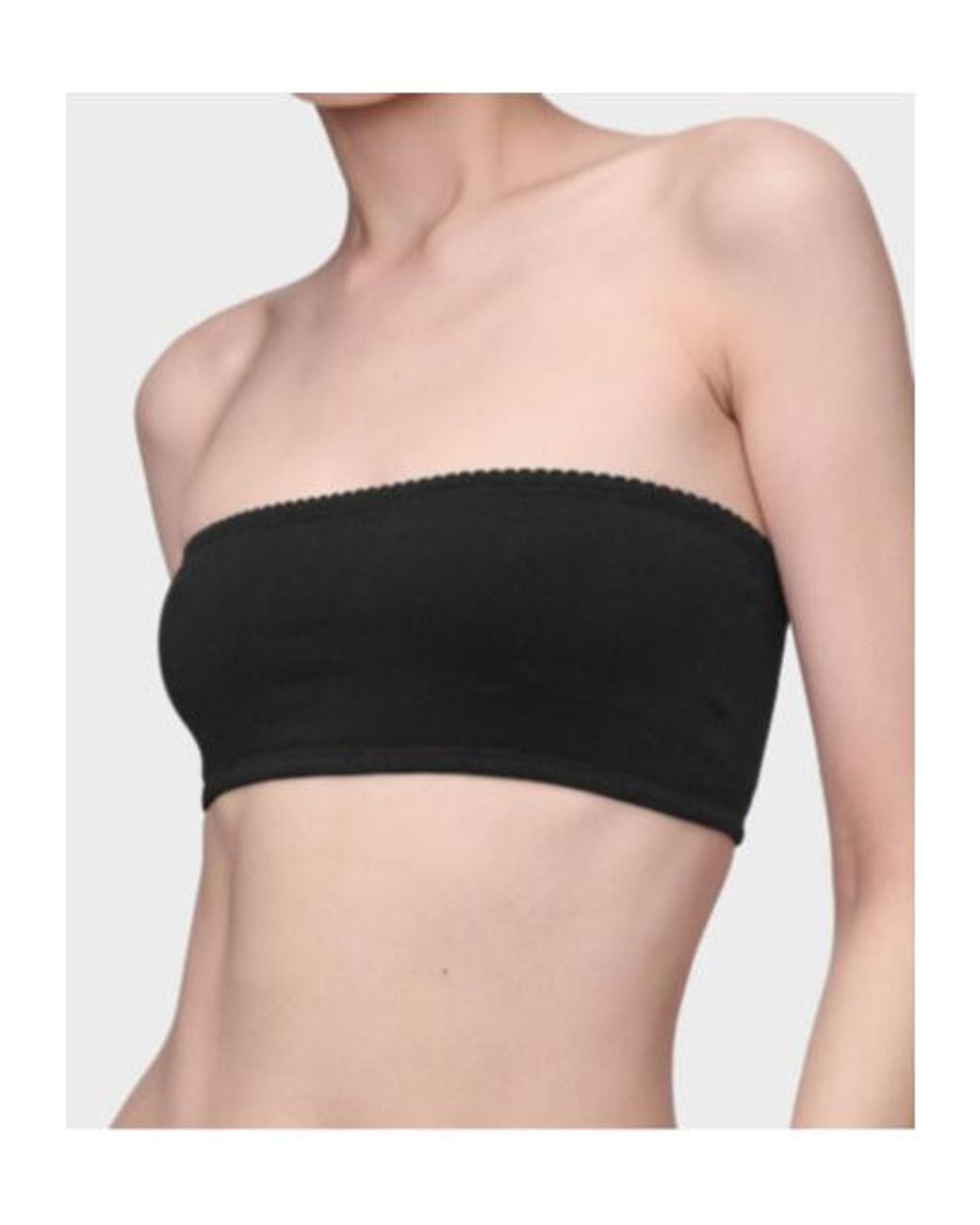 Maison Margiela Black Strapless Bandeau Top