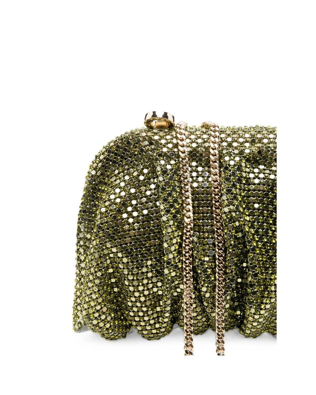 Benedetta Bruzziches Green Draped Clutch