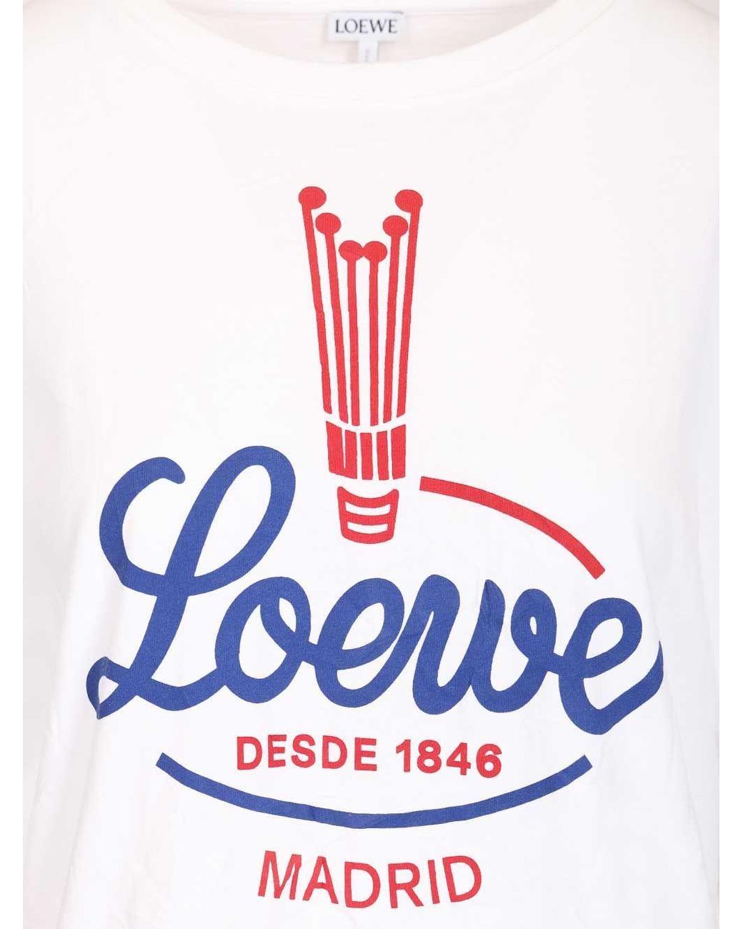 Loewe Gray Graphic-Print Crewneck T-Shirt