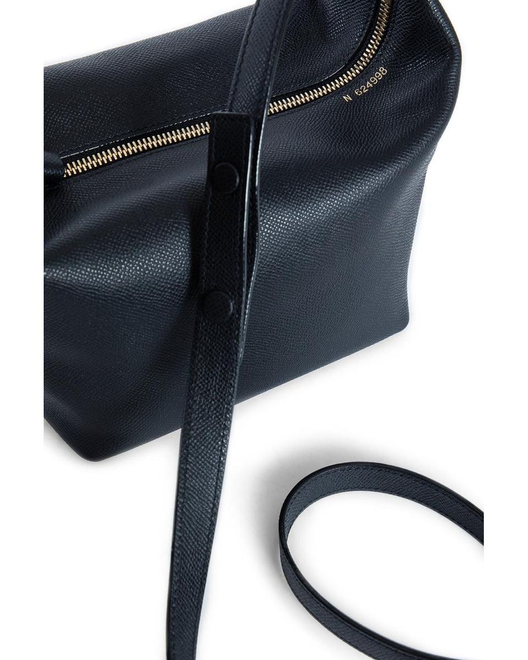 Valextra Blue Mochi Mini Handbag
