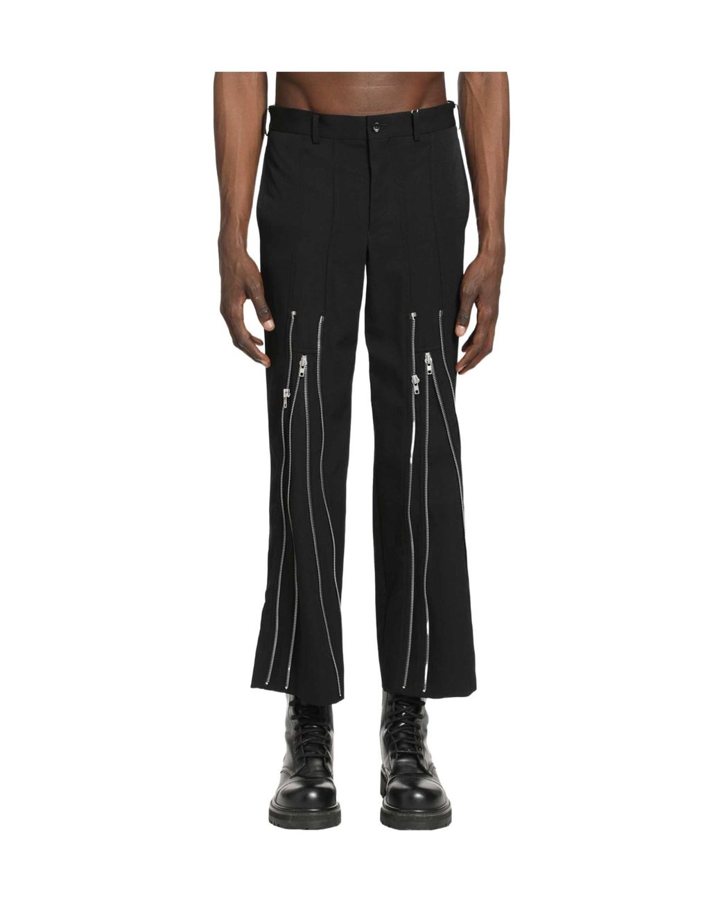 Comme des Garçons Black Zip-Detail Trousers for men