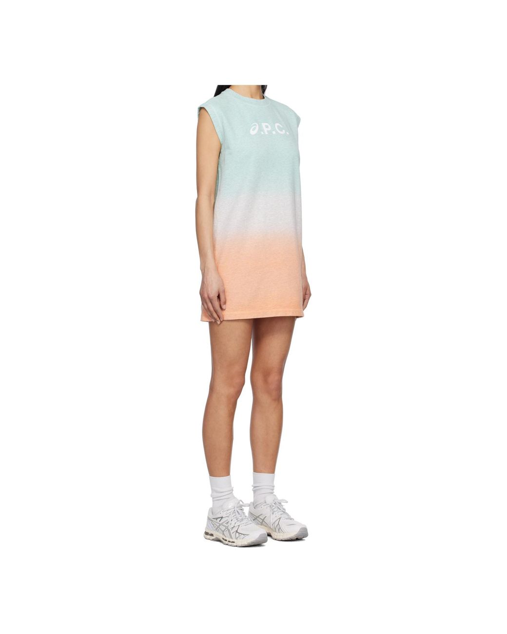 A.P.C. Valey Mini Dress in White | Lyst