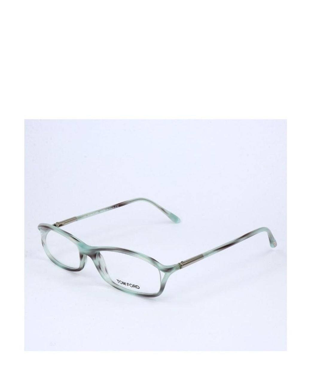 Tom Ford White Rectangular Plano Glasses