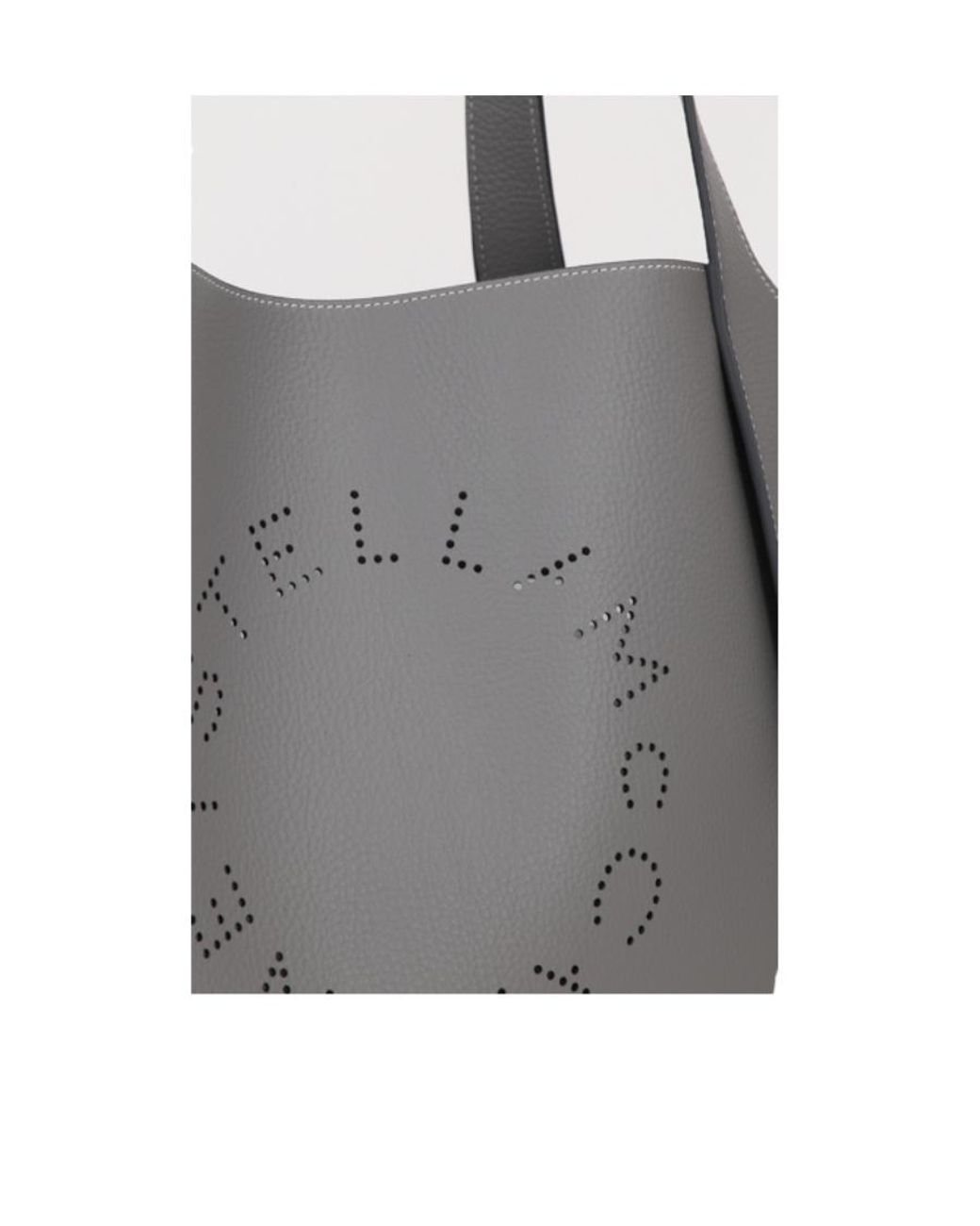 Stella McCartney Gray Stella Logo Top Handle Bag