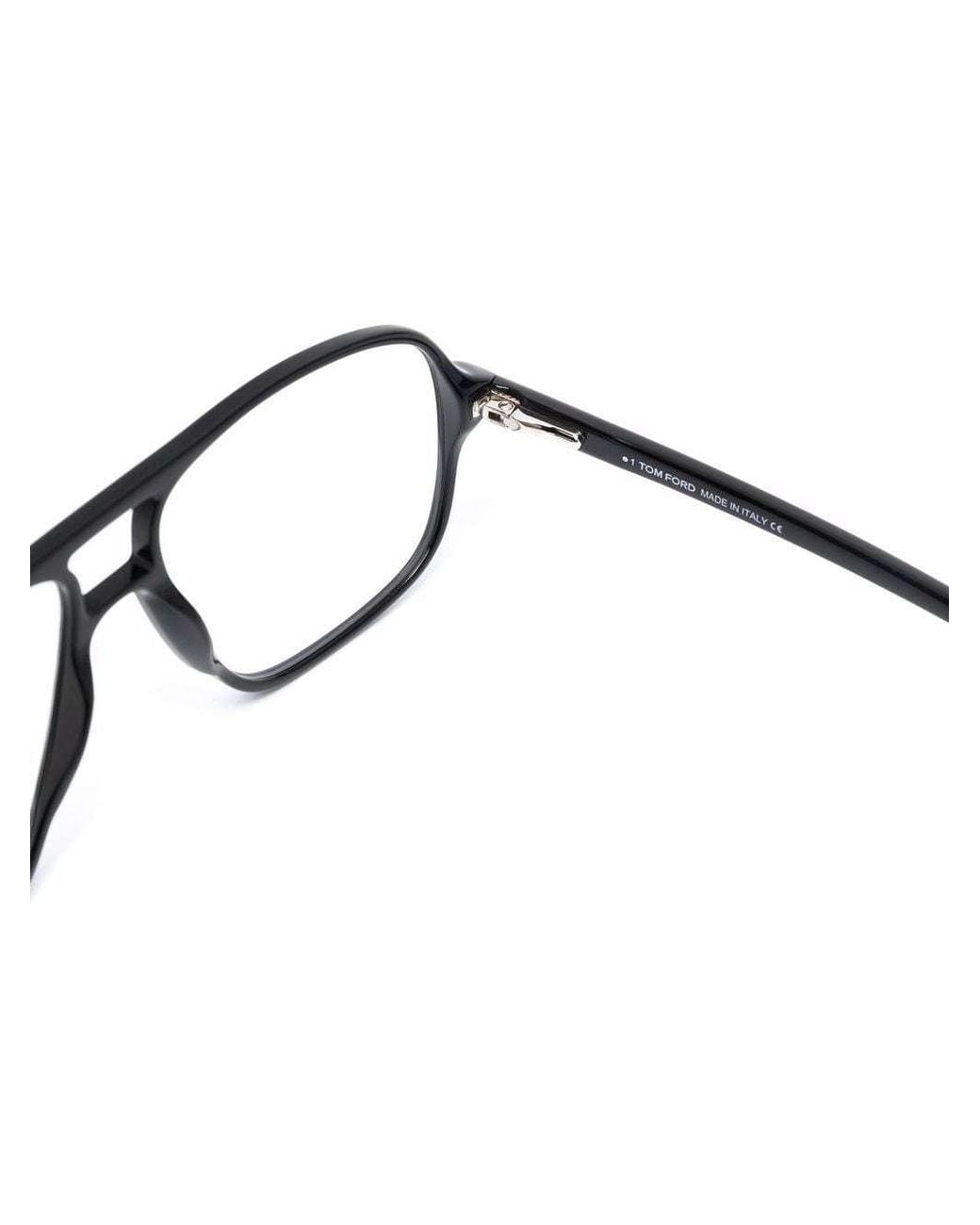 Tom Ford Metallic Eyewear Aviator-Frame Glasses for men