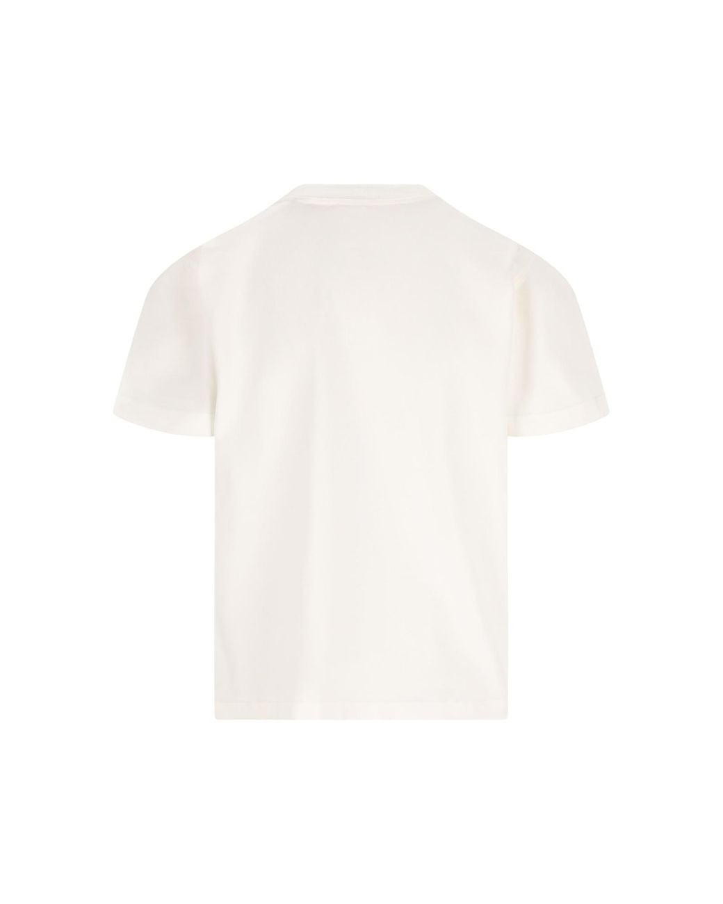 Burberry White Knight Stamp Crewneck T-Shirt