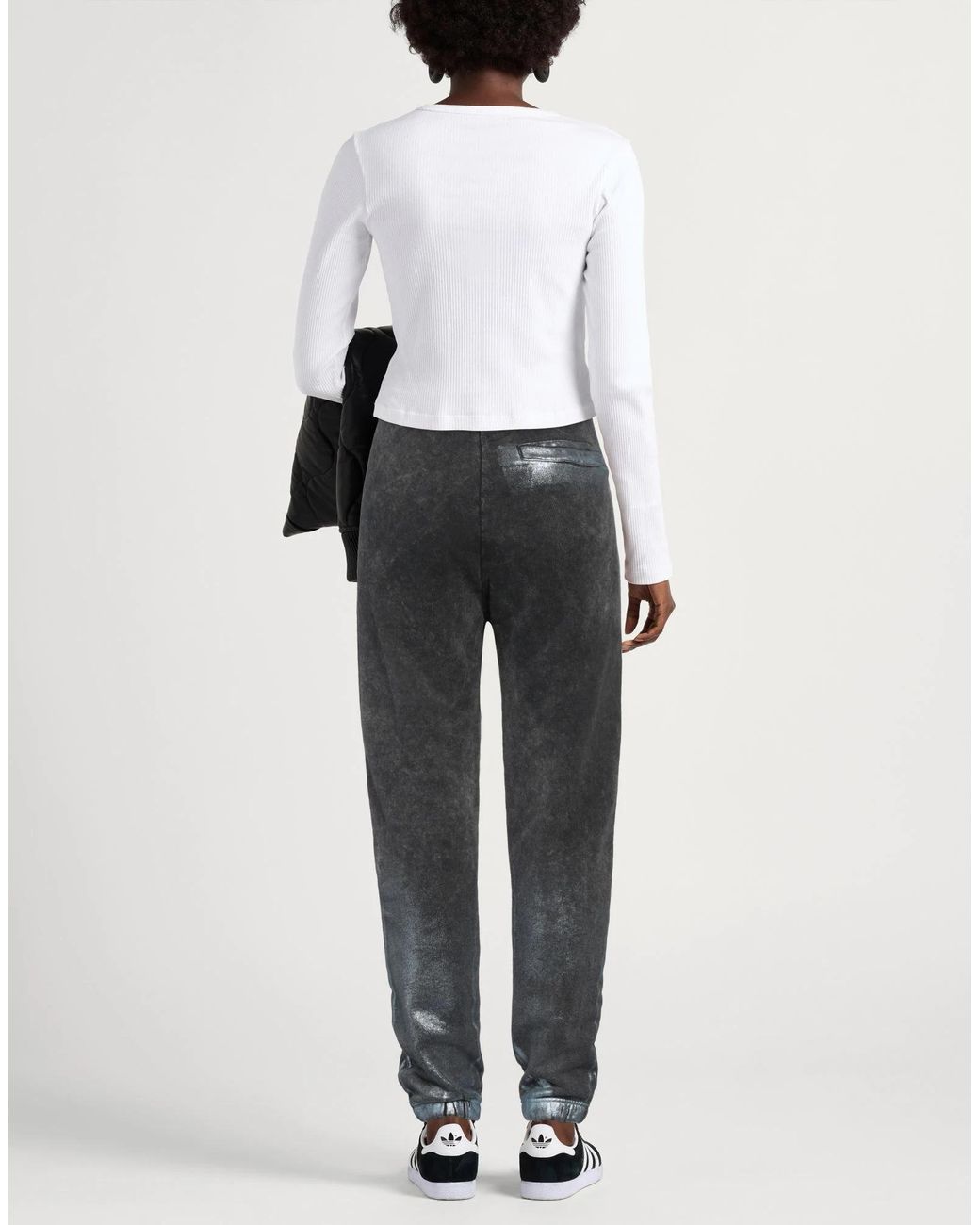 DIESEL Gray Comfortable And Stylish Two-Tone Sweatpants