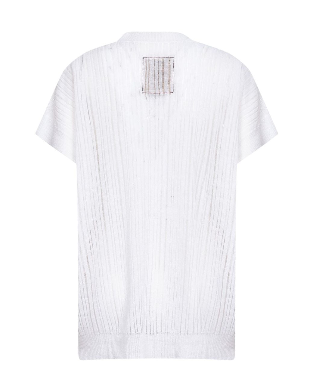 Uma Wang White V-Neck T-Shirt