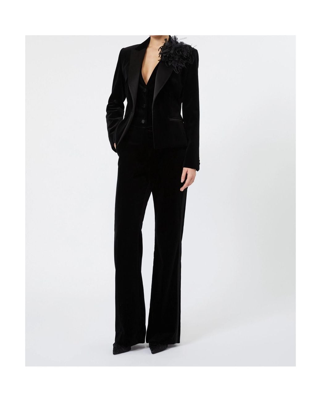 Max Mara Black Studio Mseoscuri Straight Leg Pants