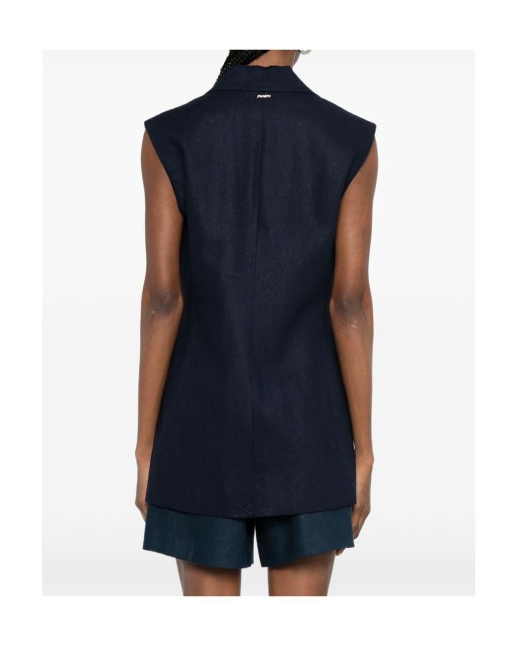 Logo Botaganic Twinset Logo Vest in Blue | Lyst
