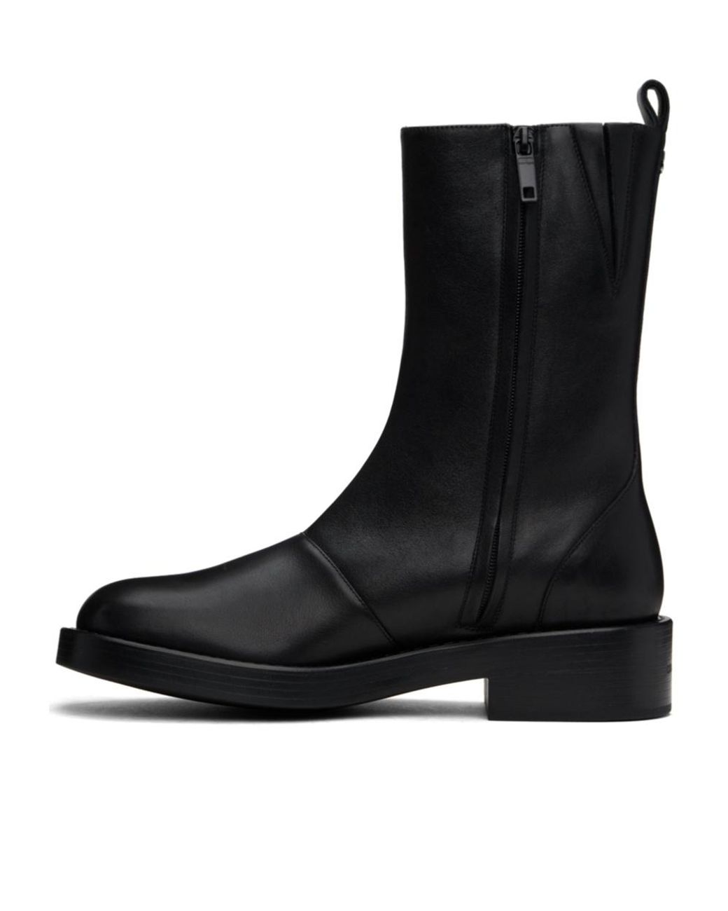 Courreges Black Courrèges Round Toe Rider Boots for men