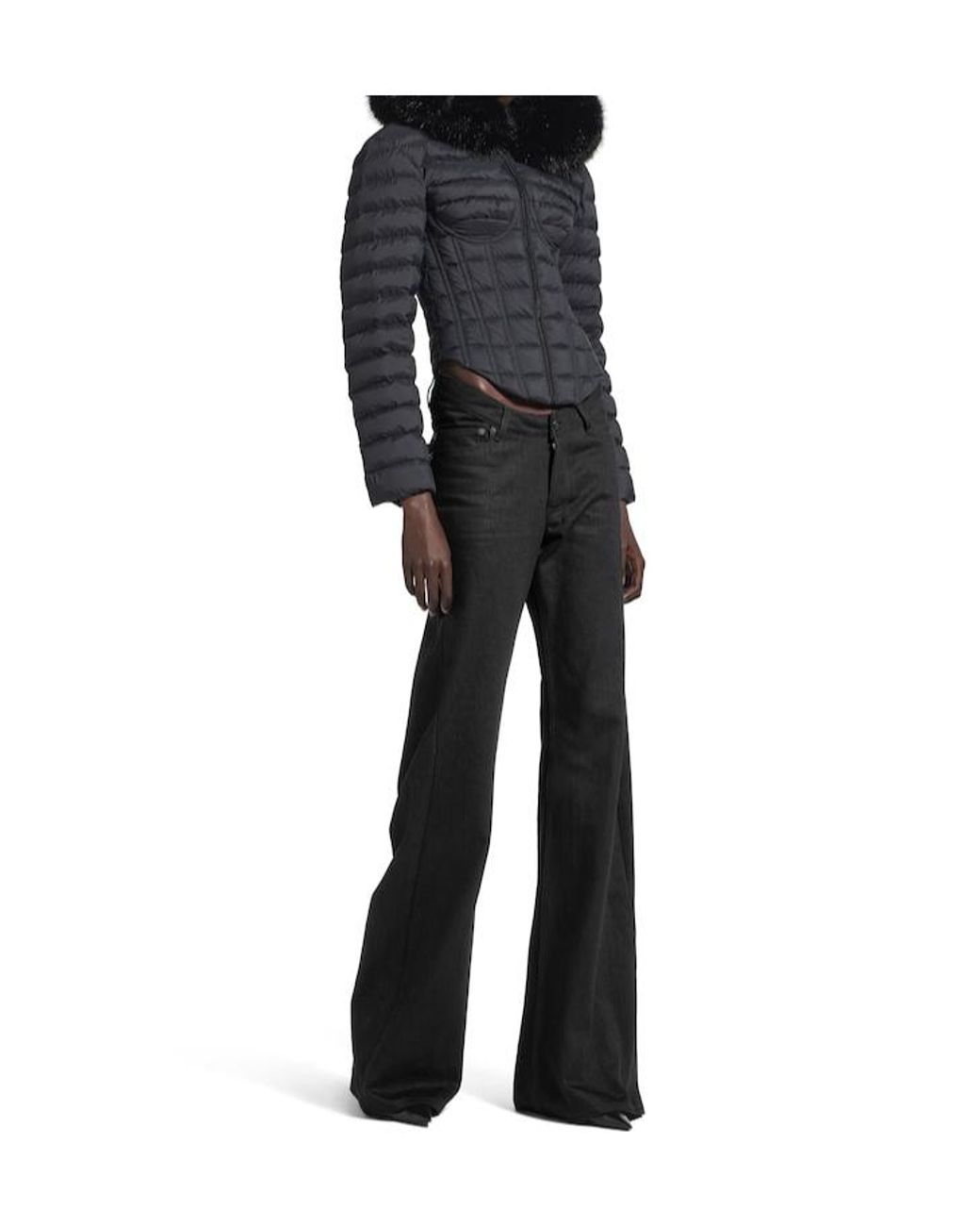 Balenciaga Black Flared-Leg Jeans