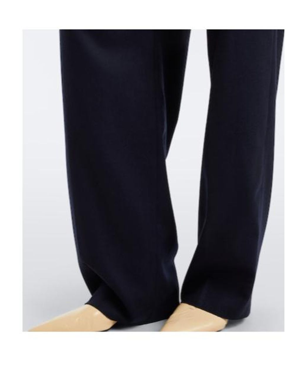 Jil Sander Blue Wool Straight Pants