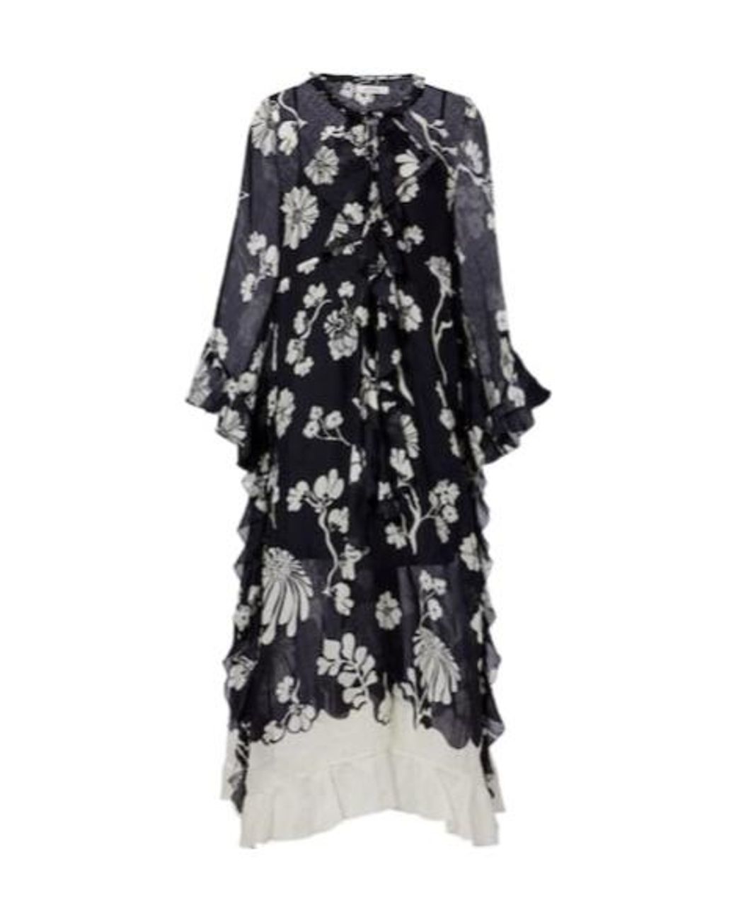 Dorothee Schumacher Black Floral Daydream Midi Dress