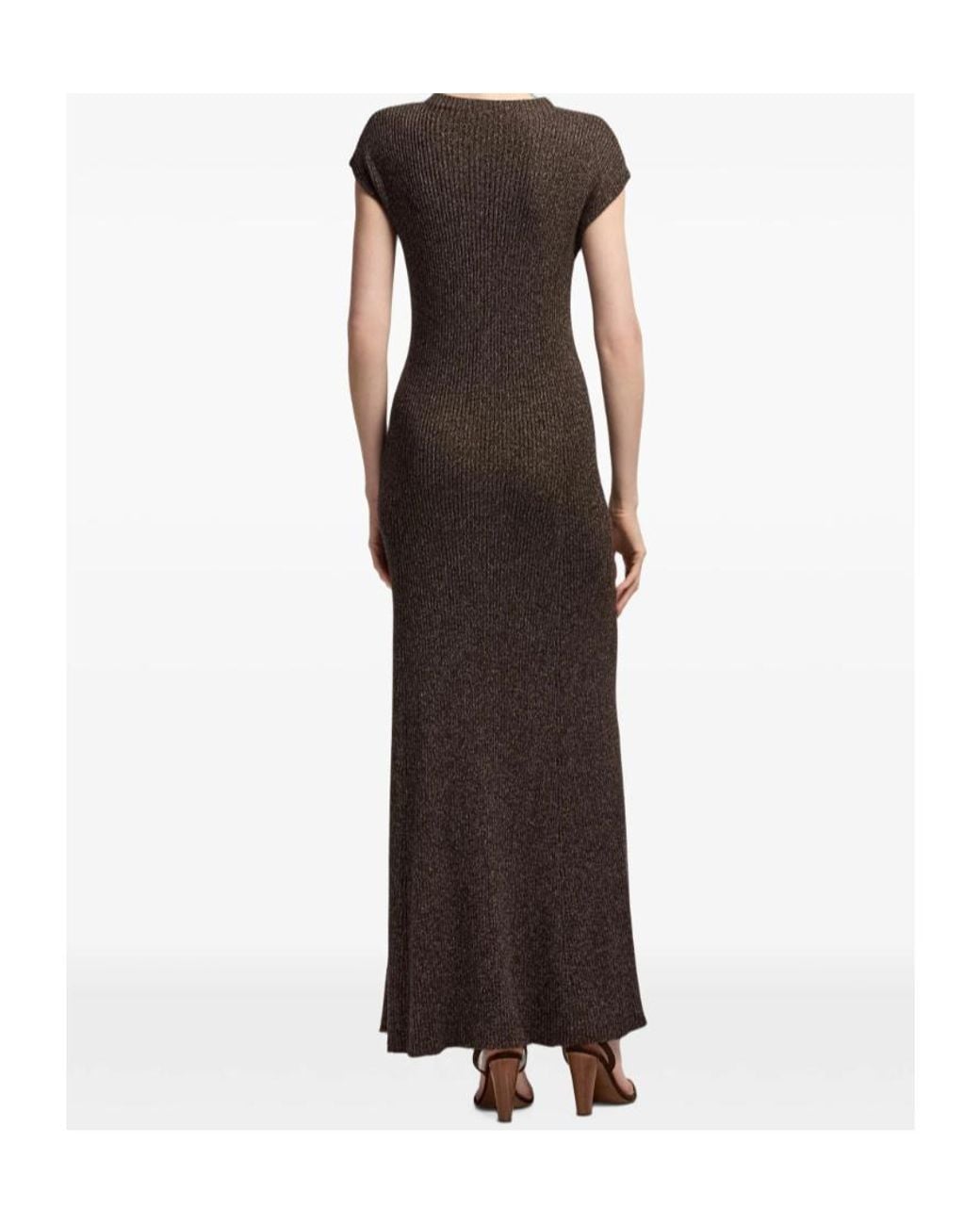 Ralph Lauren Black Windi Silk-Blend Mouliné Day Dress