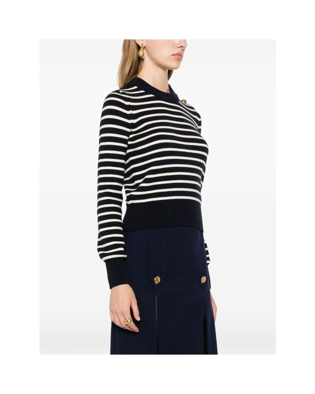 AMI Black Round-Neck Knitwear