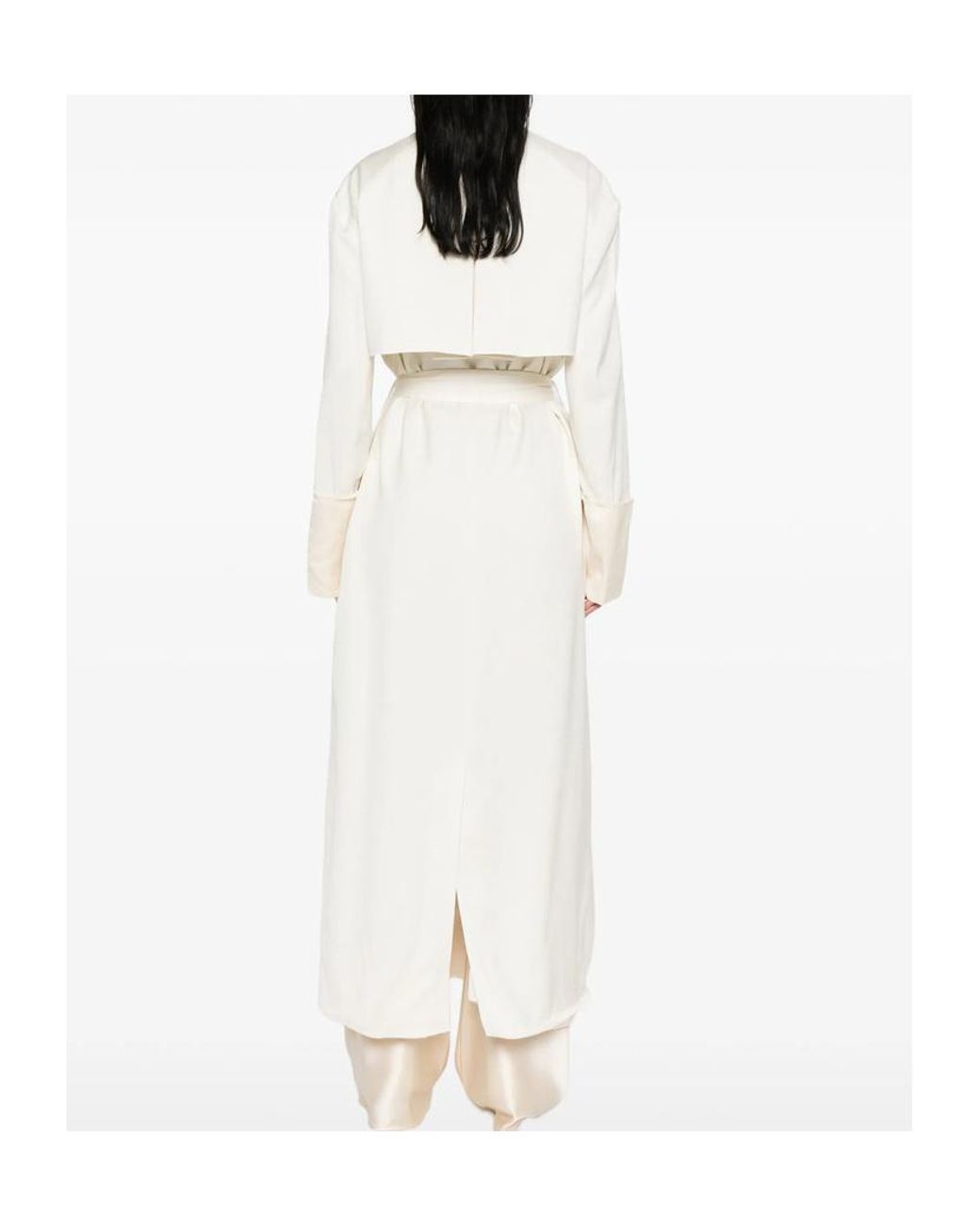 Entire studios White Vela Belted Trench Coat